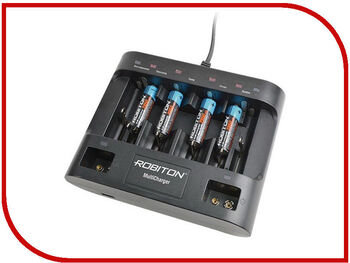 Зарядное устройство Robiton MultiCharger (1/6 AAA,AA, 1/4 С,D, 1/2 9V, автомат, микропроц., USB)