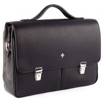 Кожаный портфель 9738 Polo Black