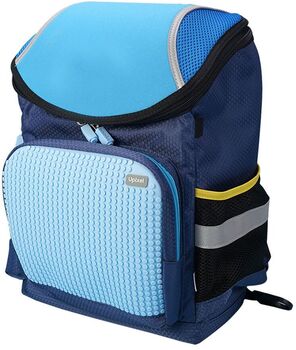 Пиксельный рюкзак для мальчика WY-A019 темно-синий