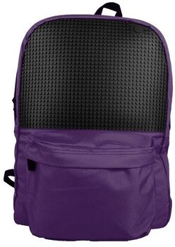 Фиолетовый пиксельный рюкзак для школы WY-A013