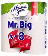 Туалетная бумага Мягкий знак Maxi Mr Big (9,6*12,5 320 листов) белая 2сл. 4рул.